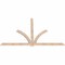 Ekena Millwork Redmond Smooth Timber Gable Bracket, Douglas Fir, 84"W x 53"H x 1 1/2"D x 3 1/2"F, 15/12 Pitch GBW084X53X0204RED00SDF - alternate 4